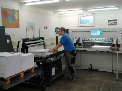 Druckerei Papierverarbeitung